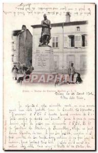 Old Postcard Briey Statue of Doctor Jersey