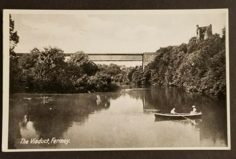 Mint Vintage Ireland The Viaduct Fermoy County Cork Real Picture Postcard 