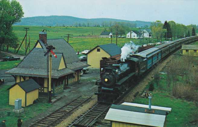 Canadian Pacific Locomotive 1286 Steam Train stop at Great Meadows NJ New Jersey