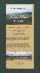 Welcome To Santa Anna TEXAS Fold-Out Vacation Brochure
