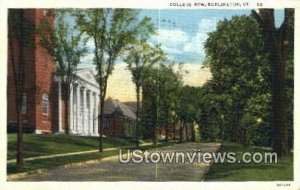 College Row, University of Vermont - Burlington  