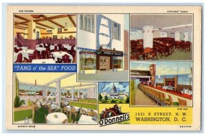 c1940 Tang Sea Food O'Donnell's Sea Grill Washington D.C. WA Multiview Postcard