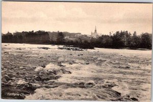 Postcard WATER SCENE Drummondville Quebec QC AK0992