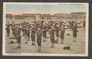 Physical Exercise Life In U.S. Army Cantonment WW 1 Era Military