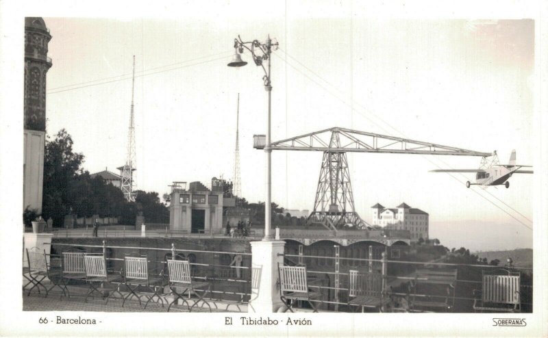 Spain Barcelona El Tibidabo Avon RPPC 06.50