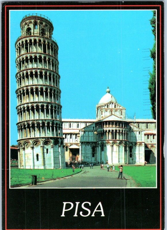 Leaning Tower of Pisa Tuscany Italy Postcard Posted