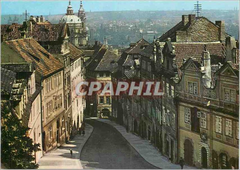 Postcard Modern Prague Neruda gasse auf der Kleinseite