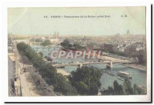 Paris (1) Old Postcard Panorama of the Seine (East Coast)
