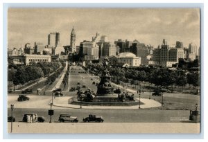 Vintage The Parkway Philadelphia Pa Postcard P203E