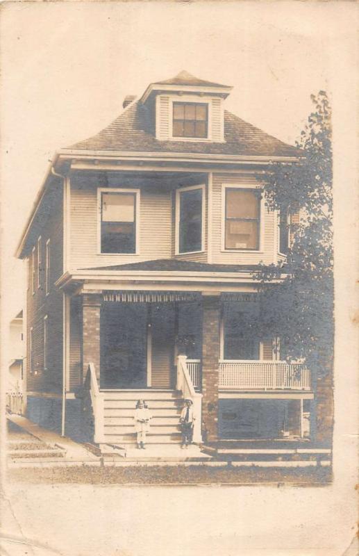 Chicago Illinois Historic Bldg Exterior Real Photo Antique Postcard K24513