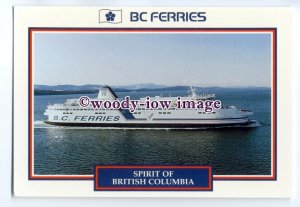 FE2009 - Canadian B C Ferry - Spirit of British Columbia - postcard