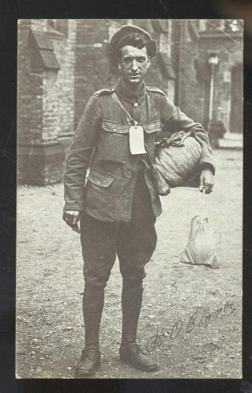 WWI WORLD WAR 1 SOLDIER O'CONNOR VINTAGE POSTCARD