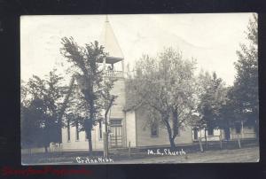 RPPC GRETNA NEBRASKA METHODIST EPISCOPAL CHURCH VINTAGE REAL PHOTO POSTCARD