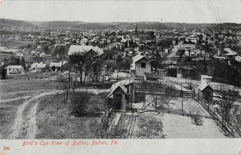 Bulter Pennsylvania Birds Eye View Vintage Postcard JI657454