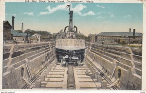 CHARLESTOWN, BOSTON, Massachusetts, 1900-10s; Dry Dock, Navy Yard