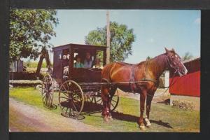 Amish Buggy,Rockome,Arcola,IL Postcard 