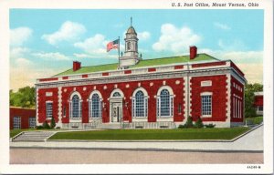 Postcard OH  Mt. Vernon - US Post Office