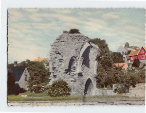 Postcard S:t Per och S:t Hans kyrkoruiner, Visby, Sweden