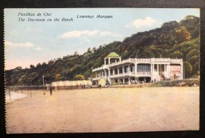 Mint Portugal Lorenzo Marques picture Postcard The Tea Room On The Beach