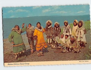 Postcard Alaskan Eskimos Dance Group, Alaska