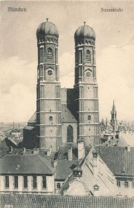 MUNCHEN MUNICH GERMANY~FRAUENKIRCHE~ 1900s PHOTO POSTCARD