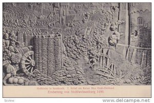 Mural, Hofkirche in Innsbruck, Relief am Kaiser Max Grab-Denkmal, Tirol, Aust...