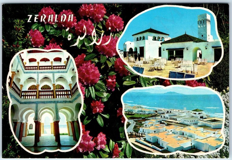 c1970s Zeralda, Algiers Algeria Greetings Station Balneaire Resort 4x6 PC Vtg M5