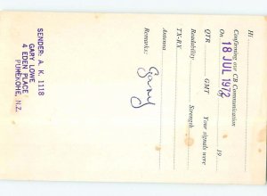 Pre-1980 RADIO CARD - CB HAM OR QSL Pukekohe - Auckland New Zealand AH3131