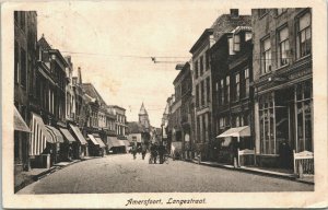 Netherlands Amersfoort Langestraat Vintage Postcard 01.42 