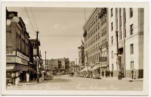 Eau Claire WI Street View JC Penney's Old Cars RPPC Real Photo Postcard