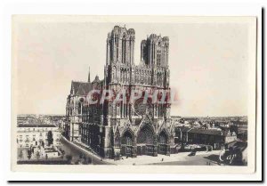 Reims Old Postcard The cathedral