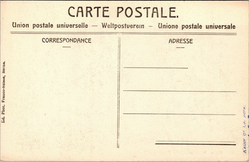 Vtg 1910s Pipe Organs St. Paul's Church Pauluskirche Bern Switzerland Postcard