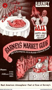 Illinois Chicago Barney's market Club Restaurant West Randolph Street