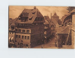 Postcard Dürerhaus Nürnberg Germany