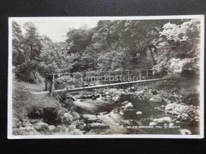 Wales Ceredigion TAY Y BONT Glen foot Bridge c1930 Old RP Postcard by Valentine