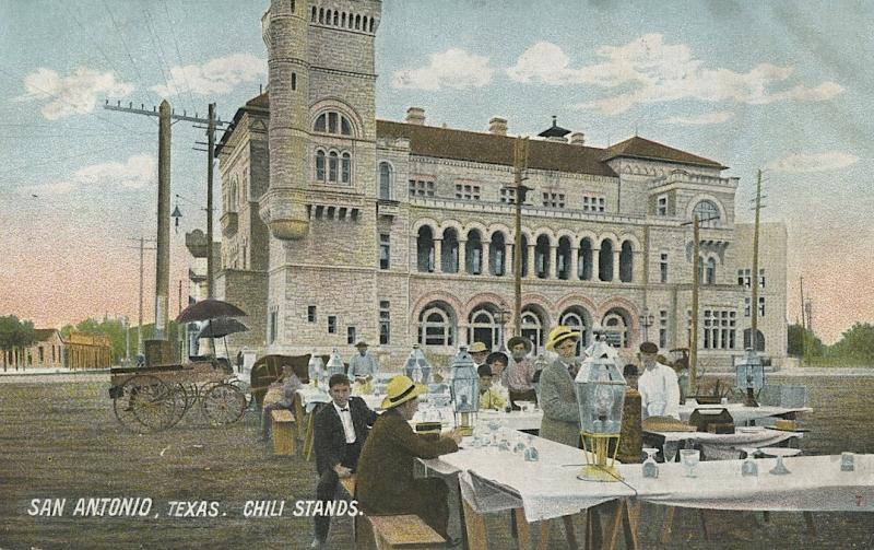 Chili Stands, Alamo Plaza, San Antonio, TX