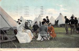 Sea Grit New Jersey State Camp Ladies Antique Postcard J53681