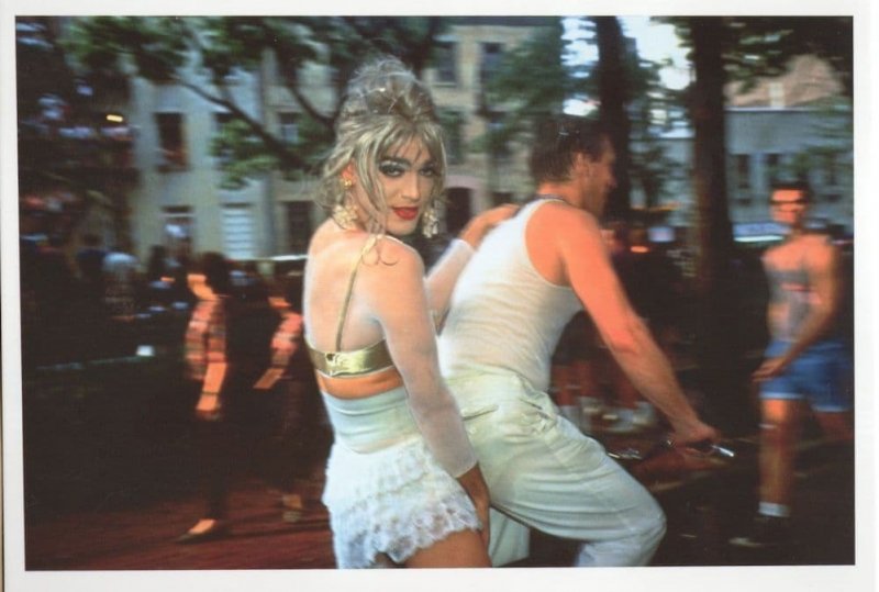 Nan Goldin Jimmy Paulette On Davids Bike LGBT Trangender Photo Postcard