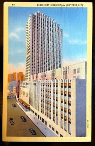 Vintage Postcard 1937 Radio City Music Hall, New York City, New York (NY)