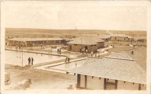 Malta-Saco Montana~American Legion Health Plunge~Bath House & Pool~1941 RPPC