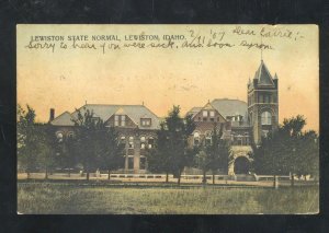 LEWISTON IDAHO LEWISTON STATE NORMAL SCHOOL VINTAGE POSTCARD 1907