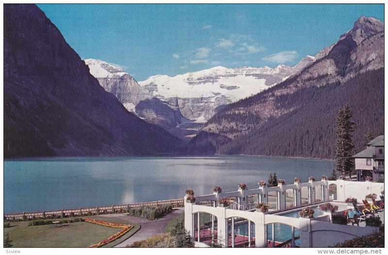 Swimming Pool, Canadian Rockies, LAKE LOUISE, Alberta, Canada, 40-60's