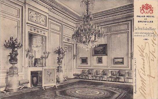 Belgium Brussels Palais Royal Le Petit Salon Blanc 1904