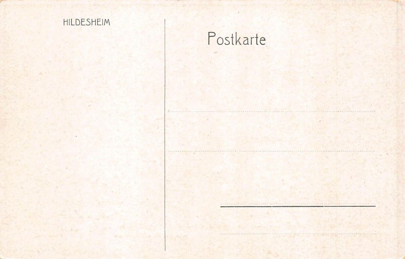 L066 Germany Hildesheim Windbreak paintings from Bone-cutter's Guildhall postcar