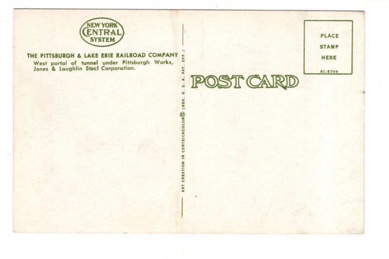 Pittsburgh & Lake Erie Railroad Train, Jones & Laughlin Steel Works Pennsylvania