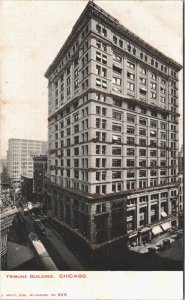 USA Tribune Building Chicago Illinois Vintage Postcard 09.38