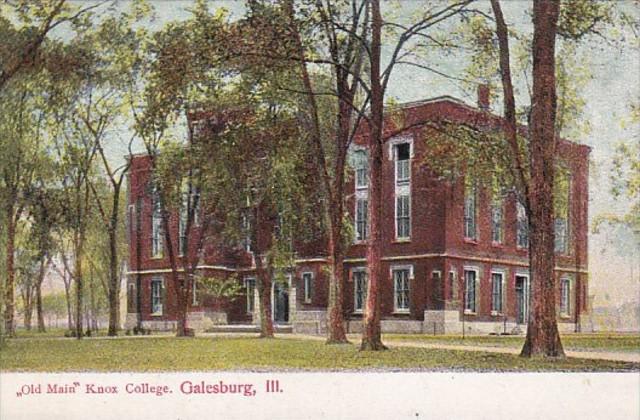 Illinois Galesburg Old Main Knox College Curteich