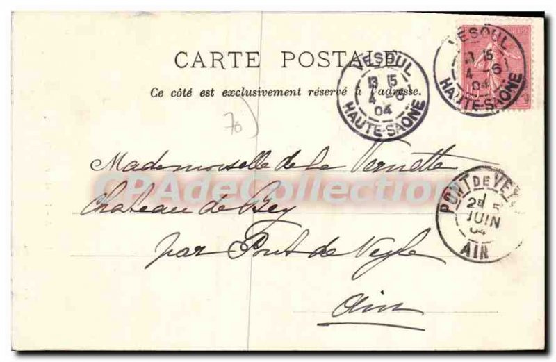 Postcard From Old Vesoul Interior I'Eglise