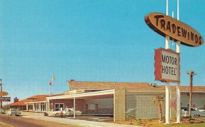 Fresno California Tradewinds Motor Hotel Vintage Postcard AA40468