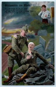 WWI German Army Soldier Propaganda Postcard